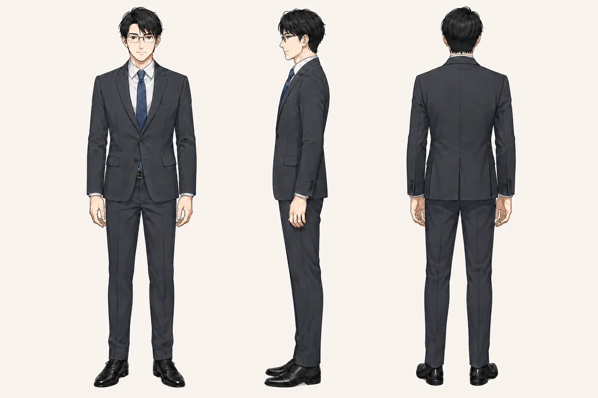遠山啓吾のキャラクター設定画
