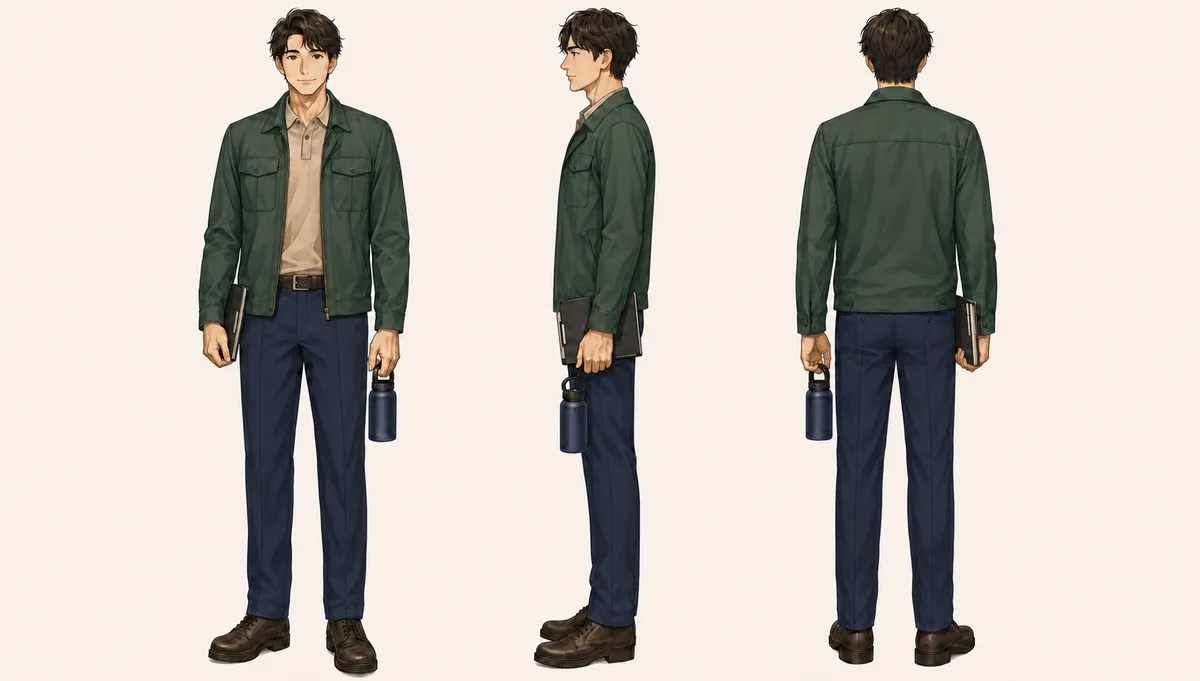 森川直央のキャラクター設定画