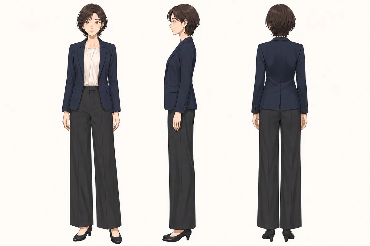 藤代紗英のキャラクター設定画